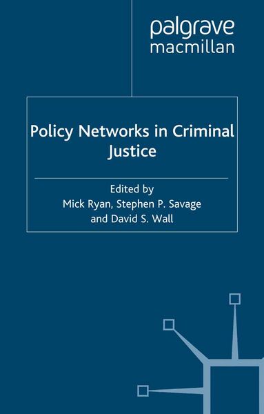 Produktbild: Policy Networks in Criminal Justice