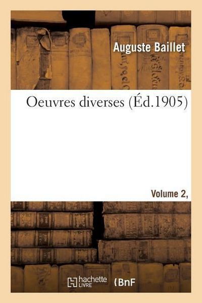 Produktbild: Oeuvres Diverses. Vol. 2