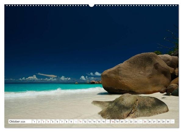 Produktbild: Seychellen - Ein letztes Paradies auf Erden (hochwertiger Premium Wandkalender 2026 DIN A2 quer), Kunstdruck in Hochglanz