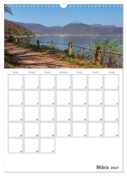 Produktbild: Hessens sch&ouml;nster See - Der Edersee (Wandkalender 2027 DIN A3 hoch), CALVENDO Monatskalender