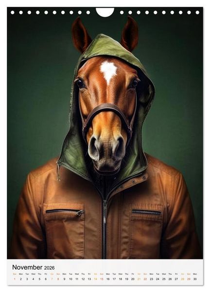 Produktbild: Animalia Fusion (Wall Calendar 2026 DIN A4 portrait), CALVENDO 12 Month Wall Calendar
