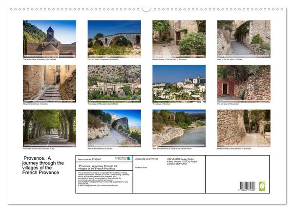 Produktbild: Provence. A journey through the villages of the French Provence (Wall Calendar 2027 DIN A2 landscape), CALVENDO 12 Month Wall Calendar