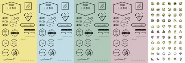 Produktbild: GuideMe Reisetagebuch Travel Diary &bdquo;Colors&ldquo;