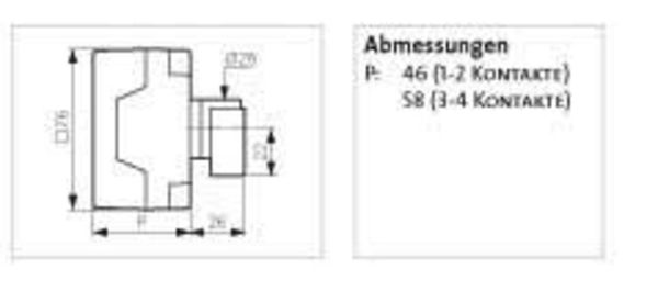 Produktbild: BACO NB02AGQ Lasttrennschalter 16A 1 x 90&deg; Grau, Schwarz 1St.
