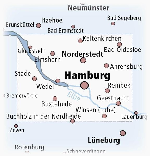 Produktbild: Hamburg und Umgebung 1:100 000