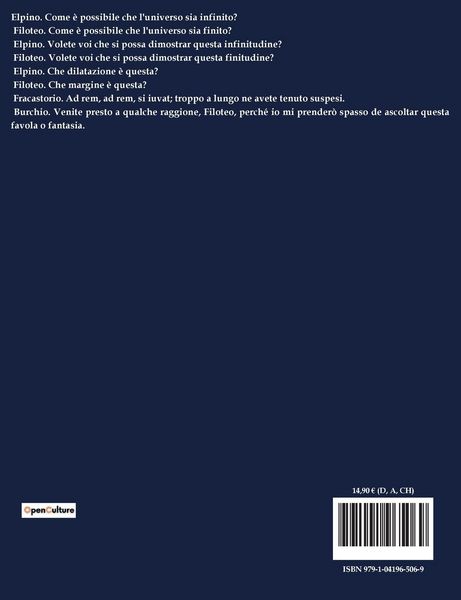 Produktbild: De L'infinito, Universo E Mondi