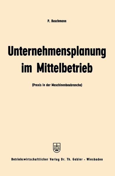 Produktbild: Unternehmensplanung im Mittelbetrieb