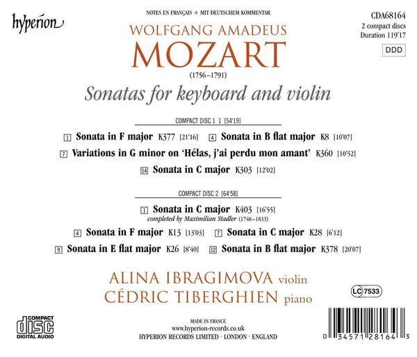 Produktbild: Sonaten f&uuml;r Violine und Klavier Vol.4