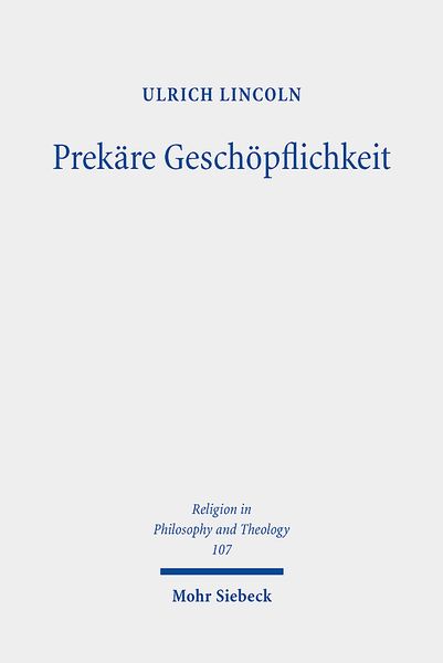 Produktbild: Prekäre Geschöpflichkeit