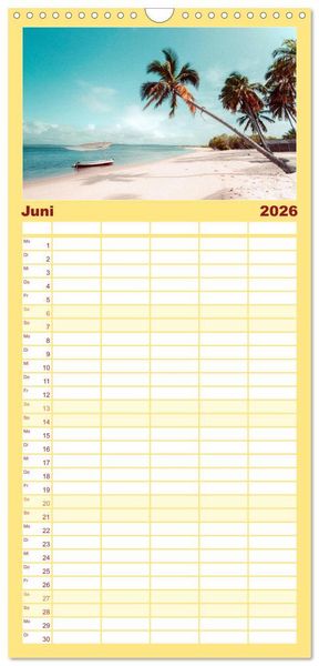 Produktbild: Familienplaner 2026 - Mosambik - Eine Perle im S&uuml;den Afrikas. mit 5 Spalten (Wandkalender, 21 x 45 cm) CALVENDO