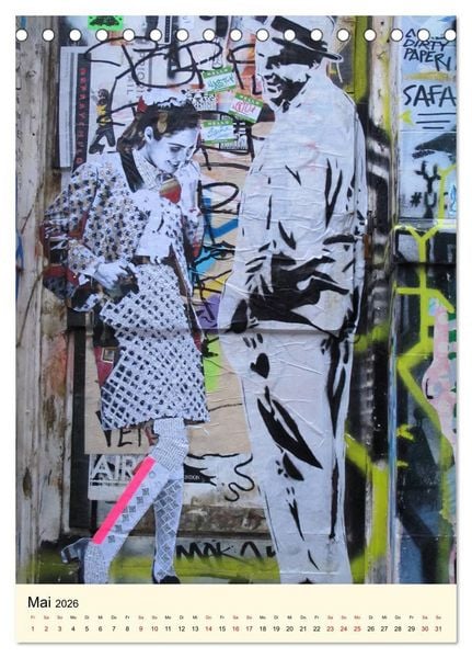 Produktbild: StreetArt London (Tischkalender 2026 DIN A5 hoch), CALVENDO Monatskalender