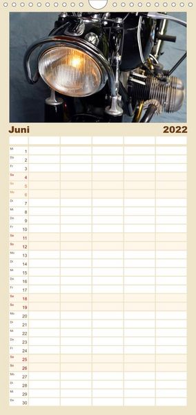 Produktbild: Familienplaner BMW R69S (Wandkalender 2022 , 21 cm x 45 cm, hoch)