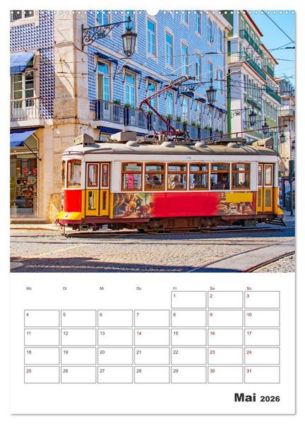Produktbild: Lissabon - ein Traumreiseziel (Wandkalender 2026 DIN A2 hoch), CALVENDO Monatskalender