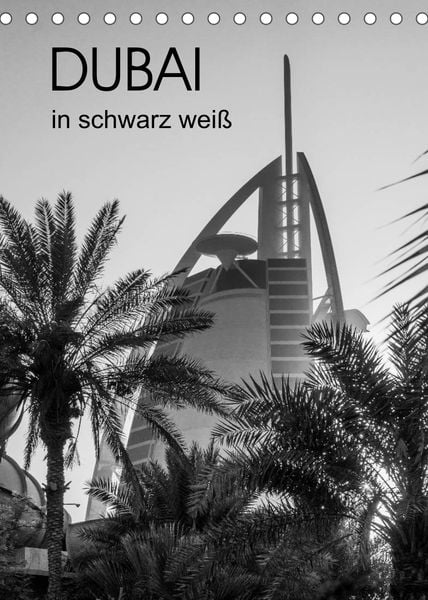 Produktbild: Dubai in schwarz wei&szlig; (Tischkalender 2022 DIN A5 hoch)