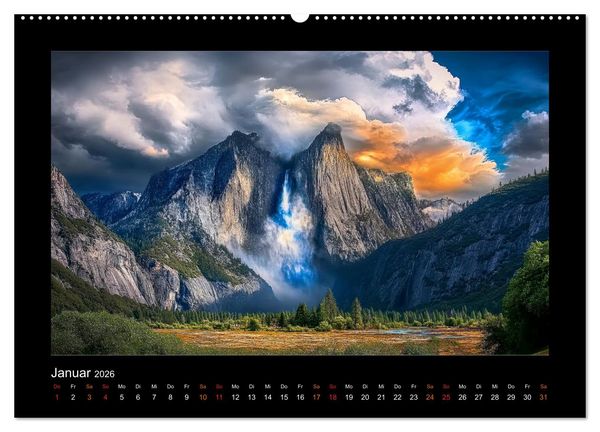 Produktbild: Nationalparks der USA - wilde Sch&ouml;nheiten (hochwertiger Premium Wandkalender 2026 DIN A2 quer), Kunstdruck in Hochglanz
