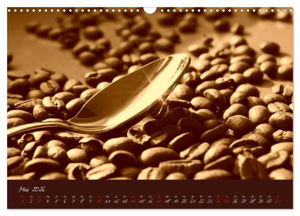 Produktbild: Kaffee Genuss Jahreskalender (Wandkalender 2026 DIN A3 quer), CALVENDO Monatskalender