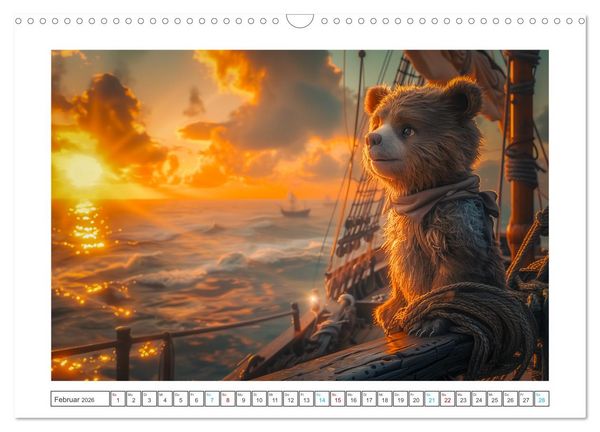 Produktbild: Abenteuer eines Taddyb&auml;ren (Wandkalender 2026 DIN A3 quer), CALVENDO Monatskalender