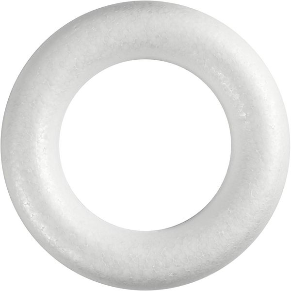 Produktbild: Creativ Company Styroporring, flach, Gr&ouml;&szlig;e 30 cm, Dicke 40 mm, Wei&szlig;, 1 Stk