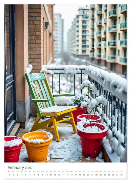 Produktbild: Peace in urban oases - Snapshots between concrete and blossom (Wall Calendar 2026 DIN A4 portrait), CALVENDO 12 Month Wall Calendar