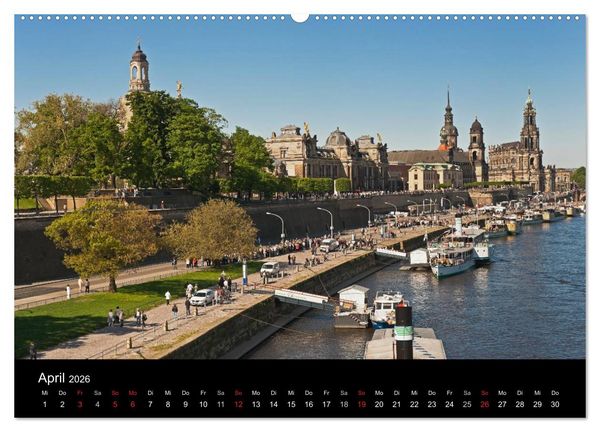 Produktbild: Dresden, das Florenz an der Elbe (Wandkalender 2026 DIN A2 quer), CALVENDO Monatskalender