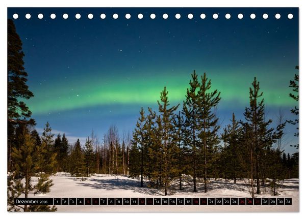 Produktbild: AURORA BOREALIS tanzt (Tischkalender 2026 DIN A5 quer), CALVENDO Monatskalender