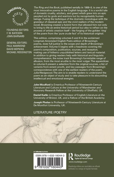 Produktbild: The Poems of Robert Browning