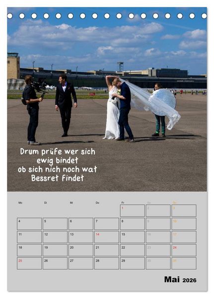 Produktbild: Berliner Stra&szlig;enfoto Kalender 2026 (Tischkalender 2026 DIN A5 hoch), CALVENDO Monatskalender