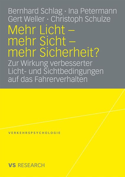 Produktbild: Mehr Licht - mehr Sicht - mehr Sicherheit?