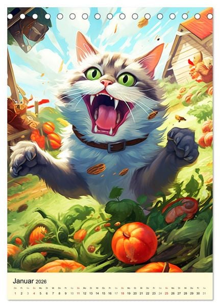 Produktbild: Bauernhof. Tierischer Humor auf dem Land (Tischkalender 2026 DIN A5 hoch), CALVENDO Monatskalender
