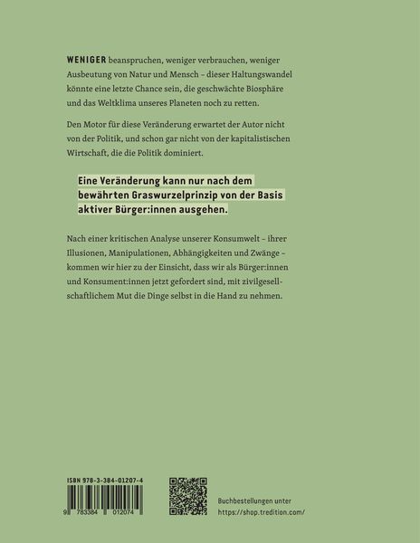 Produktbild: Auf dem Weg zum Weniger