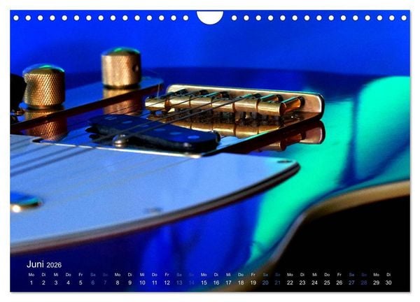 Produktbild: SPOTLIGHTS - Gitarren im Scheinwerferlicht (Wandkalender 2026 DIN A4 quer), CALVENDO Monatskalender