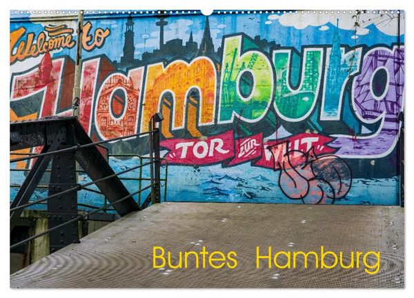 Produktbild: Buntes Hamburg (Wandkalender 2027 DIN A2 quer), CALVENDO Monatskalender