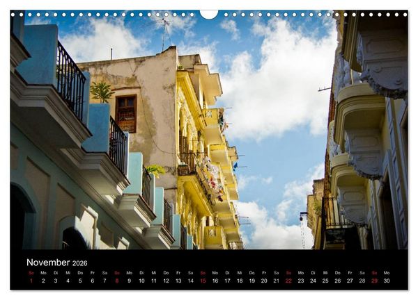 Produktbild: Kuba - Die Stra&szlig;en Havannas (Wandkalender 2026 DIN A3 quer), CALVENDO Monatskalender