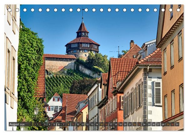 Produktbild: Esslingen am Neckar. Ein- und Ausblicke von Andreas Voigt (Tischkalender 2026 DIN A5 quer), CALVENDO Monatskalender