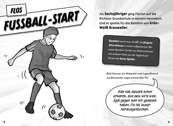 Produktbild: Mein Fu&szlig;ballheld Florian Wirtz &ndash; Seine Geschichte, seine Spiele, seine Rekorde