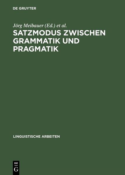 Produktbild: Satzmodus zwischen Grammatik und Pragmatik