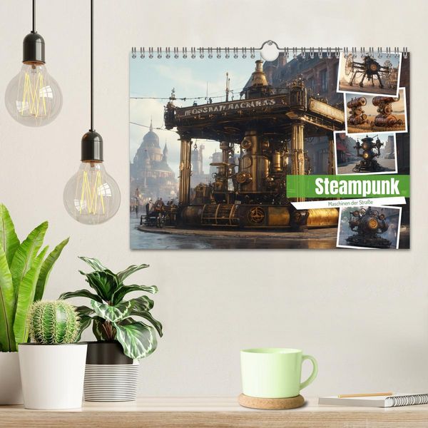 Produktbild: Steampunk Maschinen der Stra&szlig;e (Wandkalender 2026 DIN A4 quer), CALVENDO Monatskalender