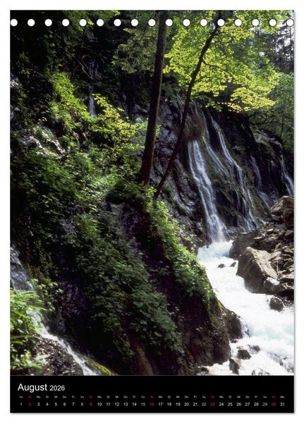 Produktbild: Idyllische Landschaften in Bayern (Tischkalender 2026 DIN A5 hoch), CALVENDO Monatskalender
