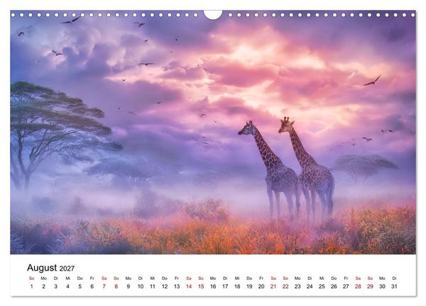 Produktbild: Sanfte Riesen - Giraffen in ihrer Welt (Wandkalender 2027 DIN A3 quer), CALVENDO Monatskalender