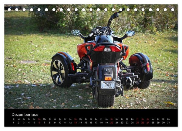 Produktbild: CanAm Spyder F3 (Tischkalender 2026 DIN A5 quer), CALVENDO Monatskalender