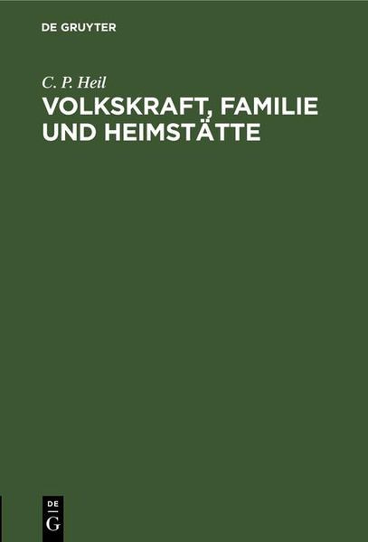 Produktbild: Volkskraft, Familie und Heimst&auml;tte