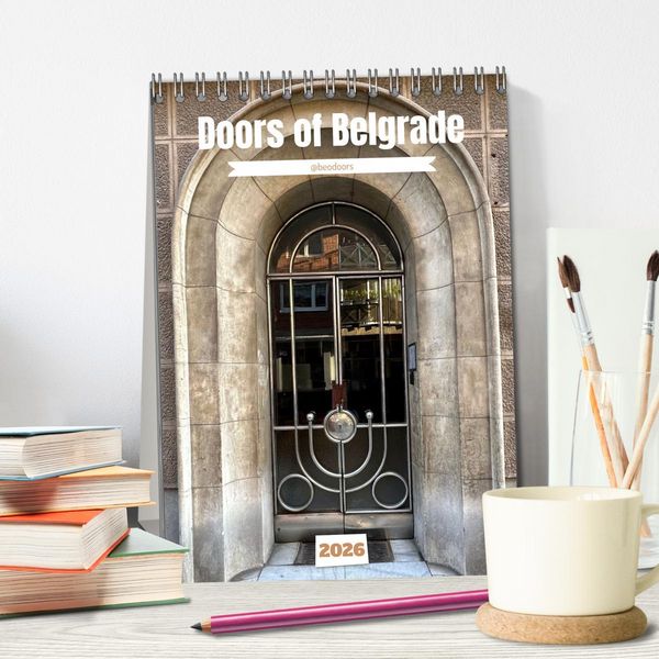 Produktbild: Doors of Belgrade (Desk Calendar 2026 DIN A5 portrait), CALVENDO 12 Month DeskCalendar