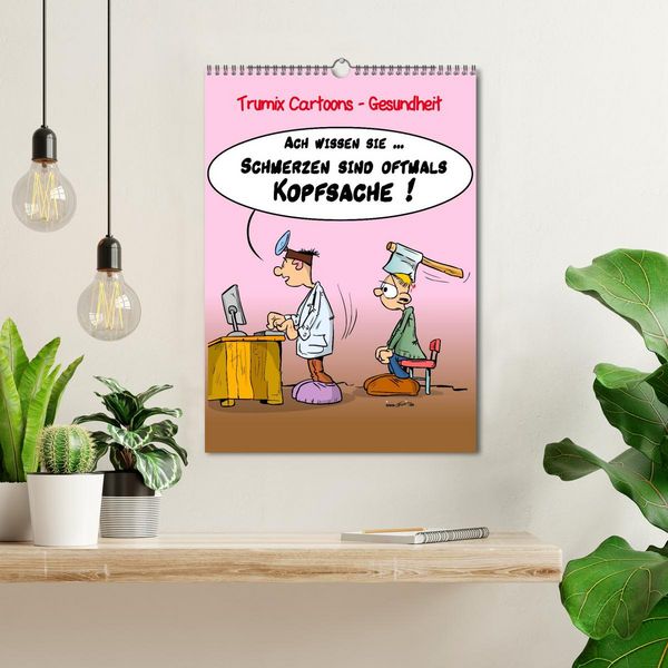 Produktbild: Trumix Cartoons - Gesundheit (Wandkalender 2026 DIN A3 hoch), CALVENDO Monatskalender