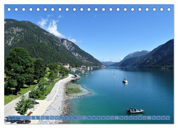Produktbild: Zeit f&uuml;r Pertisau am Achensee in Tirol - Austria (Tischkalender 2026 DIN A5 quer), CALVENDO Monatskalender