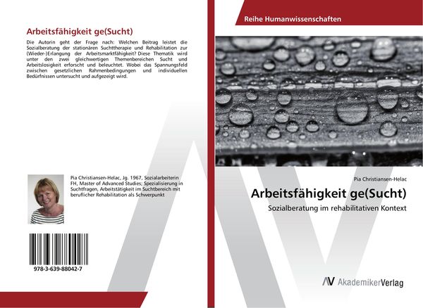 Arbeitsfähigkeit ge(Sucht), Taschenbuch von Pia Christiansen-Helac, AV Akademikerverlag, 9783639880427