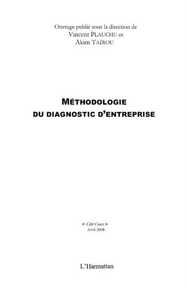 Produktbild: Methodologie du diagnostic d'entreprise