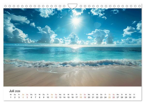 Produktbild: Mein Strand - ein Traum (Wandkalender 2026 DIN A4 quer), CALVENDO Monatskalender