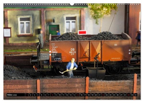 Produktbild: Kleine Bahnwelt in Spur 1 (hochwertiger Premium Wandkalender 2026 DIN A2 quer), Kunstdruck in Hochglanz