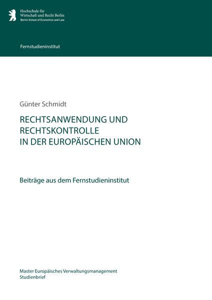 Produktbild: Rechtsanwendung und Rechtskontrolle in der Europ&auml;ischen Union