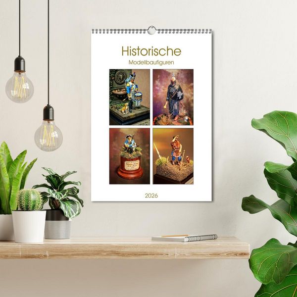 Produktbild: Historische Modellbaufiguren 2026 (Wandkalender 2026 DIN A3 hoch), CALVENDO Monatskalender